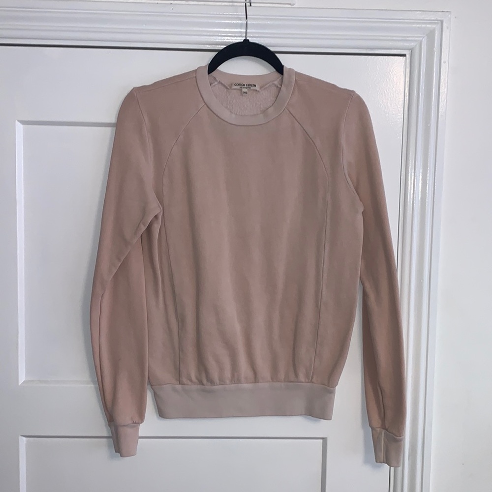 COTTON CITIZEN LIGHT PINK SWEATSHIRT SIZE XS